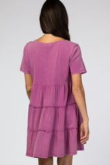 Violet Tiered Mini Dress