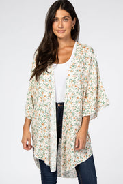 Cream Floral Cover Up