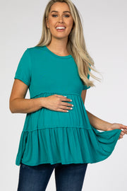 Jade Tiered Maternity Top