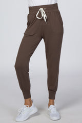 Mocha Drawstring Jogger Pants