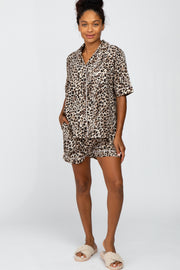 Taupe Animal Print Pajama Set