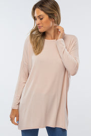 Light Pink Long Dolman Sleeve Top