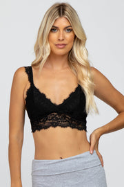 Black Eyelash Lace Bralette