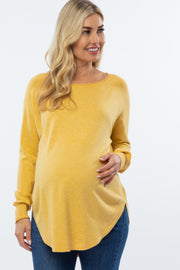 Yellow Soft Maternity Sweater