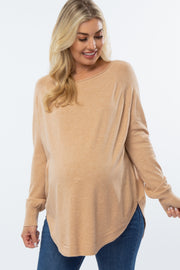 Taupe Soft Maternity Sweater