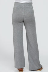 Heather Grey Sweater Knit Maternity Pants