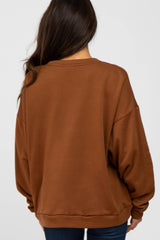 Rust Soft Fuzzy Lining Sweatshirt