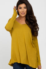 Yellow V-Neck Top