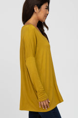 Yellow V-Neck Top