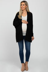 Black Cuff Sleeve Maternity Cardigan