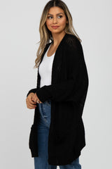 Black Cuff Sleeve Cardigan