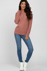 Mauve Soft Knit Sweater