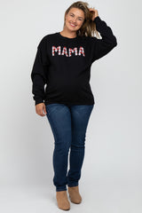 Blacked Checkered Mama Maternity Plus Sweatshirt