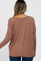 Mocha Soft Dolman Sleeve Top