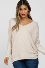 Beige Soft Dolman Sleeve Top