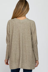 Light Olive Soft Knit Maternity Long Sleeve Top