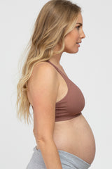 Mauve Lace Racerback Maternity Bralette