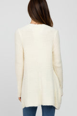 Ivory Fuzzy Knit Cardigan