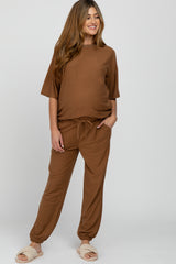 Camel Jogger Maternity Lounge Set