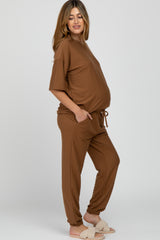 Camel Jogger Maternity Lounge Set