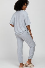 Heather Grey Jogger Lounge Set