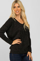 Black Dolman Sleeve Top