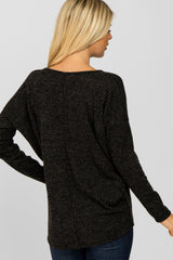 Black Dolman Sleeve Top