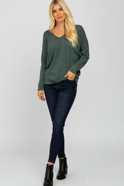 Forest Green Dolman Sleeve Top