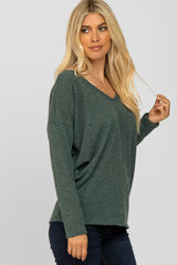 Forest Green Dolman Sleeve Top