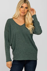 Forest Green Dolman Sleeve Top