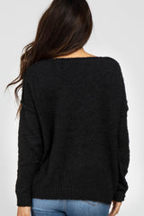 Black V-Neck Sweater