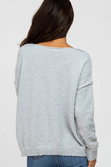 Grey V-Neck Sweater