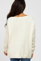 Cream V-Neck Sweater