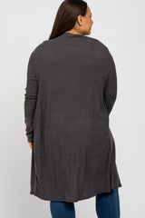 Charcoal Brushed Rib Plus Cover Up