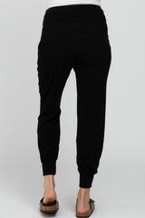 Black High Waisted Maternity Joggers