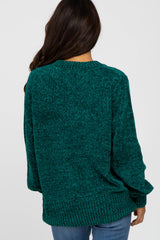 Forest Green Chenille Knit Sweater