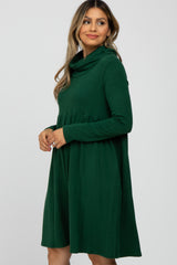 Green Cowl Neck Dress