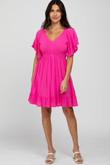 Fuchsia Smocked Dress