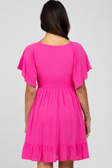 Fuchsia Smocked Dress