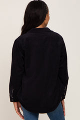 Black Reversible Shirt Jacket