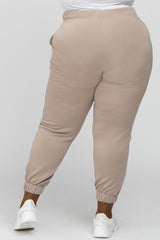 Light Mocha Soft Drawstring Plus Sweatpants