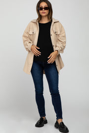 Navy Basic Maternity Skinny Jeans