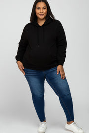 Black Plus Maternity Hoodie