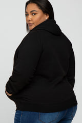 Black Plus Maternity Hoodie