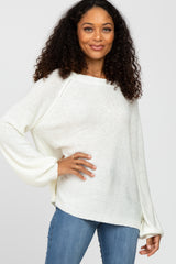 Ivory Knit Lightweight Maternity Sweater