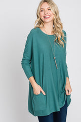 Jade Pocketed Dolman Sleeve Top