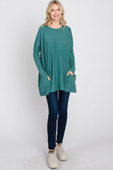 Jade Pocketed Dolman Sleeve Top