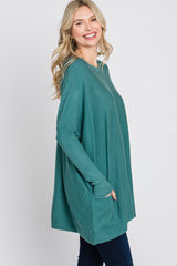 Jade Pocketed Dolman Sleeve Top