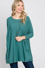 Jade Pocketed Dolman Sleeve Top