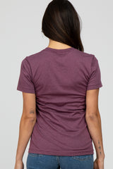 Plum Mama Short Sleeve Top